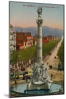 La Fontaine Cantini in Marseille. Built by Sculptor Andre Allar. Postcard Sent in 1913-French Photographer-Mounted Giclee Print