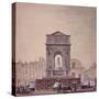 La fontaine des Innocents. Paris (Ier arr.)-Benard-Stretched Canvas