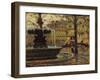 La Fontaine, Paris, 1904 (Oil on Panel)-Henri Eugene Augustin Le Sidaner-Framed Giclee Print