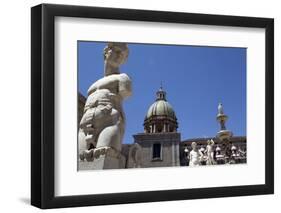 La Fontana Della Vergogna (The Pretoria Fountain), Palermo, Sicily, Italy, Europe-Oliviero Olivieri-Framed Photographic Print