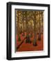 La Forêt au sol rouge-Georges Lacombe-Framed Premium Giclee Print