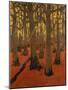 La Forêt au sol rouge-Georges Lacombe-Mounted Giclee Print