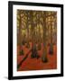 La Forêt au sol rouge-Georges Lacombe-Framed Giclee Print