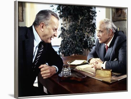 La formule (The Formula) by John G. Avildsen with George C. Scott and Marlon Brando, 1980 (photo)-null-Framed Photo