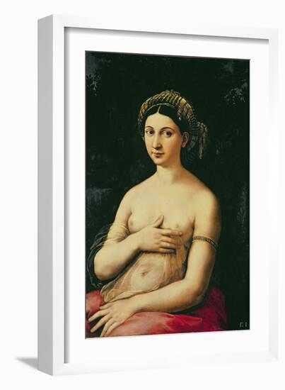 La Fornarina, circa 1516-Raphael-Framed Giclee Print