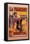 La Francaise: Bordeaux-Paris Bicycle Race-Marodon-Framed Stretched Canvas