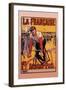 La Francaise: Bordeaux-Paris Bicycle Race-Marodon-Framed Art Print