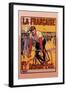 La Francaise: Bordeaux-Paris Bicycle Race-Marodon-Framed Art Print