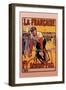 La Francaise: Bordeaux-Paris Bicycle Race-Marodon-Framed Art Print