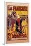 La Francaise: Bordeaux-Paris Bicycle Race-Marodon-Framed Art Print