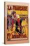 La Francaise: Bordeaux-Paris Bicycle Race-Marodon-Stretched Canvas