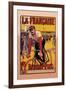 La Francaise: Bordeaux-Paris Bicycle Race-Marodon-Framed Art Print