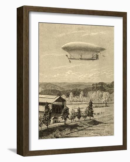 La France Airship-null-Framed Art Print