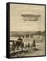 La France Airship-null-Framed Stretched Canvas