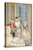 La France au 18me siècle French aristocracy of the eighteenth century-Georges Barbier-Stretched Canvas