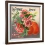 La France Brand - Covina, California - Citrus Crate Label-Lantern Press-Framed Art Print