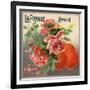 La France Brand - Covina, California - Citrus Crate Label-Lantern Press-Framed Art Print