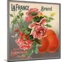 La France Brand - Covina, California - Citrus Crate Label-Lantern Press-Mounted Art Print
