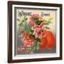 La France Brand - Covina, California - Citrus Crate Label-Lantern Press-Framed Art Print