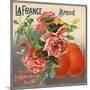 La France Brand - Covina, California - Citrus Crate Label-Lantern Press-Mounted Art Print