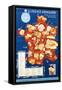 La France Fromagere', Poster Depicting the Cheeses of France-null-Framed Stretched Canvas