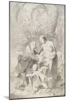 La fuite en Egypte ; Joseph prend l'enfant des bras de la Vierge-Giambettino Cignaroli-Mounted Giclee Print