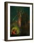 La Fuite en Egypte - the Flight to Egypt. Canvas,45 x 58 cm R.F.1984-50.-Odilon Redon-Framed Giclee Print