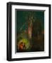 La Fuite en Egypte - the Flight to Egypt. Canvas,45 x 58 cm R.F.1984-50.-Odilon Redon-Framed Giclee Print