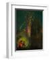 La Fuite en Egypte - the Flight to Egypt. Canvas,45 x 58 cm R.F.1984-50.-Odilon Redon-Framed Giclee Print