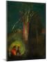 La Fuite en Egypte - the Flight to Egypt. Canvas,45 x 58 cm R.F.1984-50.-Odilon Redon-Mounted Giclee Print