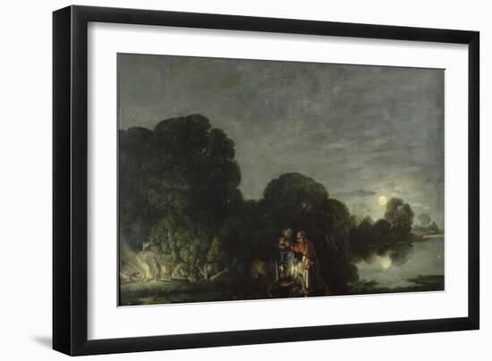 La Fuite en Egypte-Adam Elsheimer-Framed Giclee Print