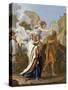 La fuite en Egypte-Nicolas Poussin-Stretched Canvas