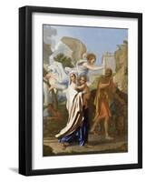 La fuite en Egypte-Nicolas Poussin-Framed Giclee Print