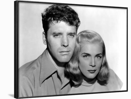 La furie du desert (Desert Fury) by Lewis Allen with Lizabeth Scott and Burt Lancaster, 1947 (b/w p-null-Framed Photo