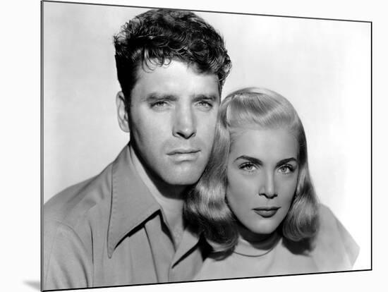 La furie du desert (Desert Fury) by Lewis Allen with Lizabeth Scott and Burt Lancaster, 1947 (b/w p-null-Mounted Photo