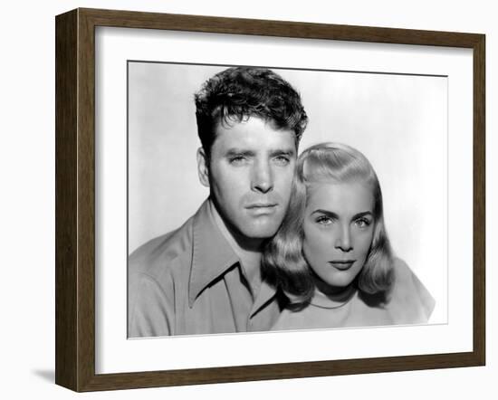 La furie du desert (Desert Fury) by Lewis Allen with Lizabeth Scott and Burt Lancaster, 1947 (b/w p-null-Framed Photo