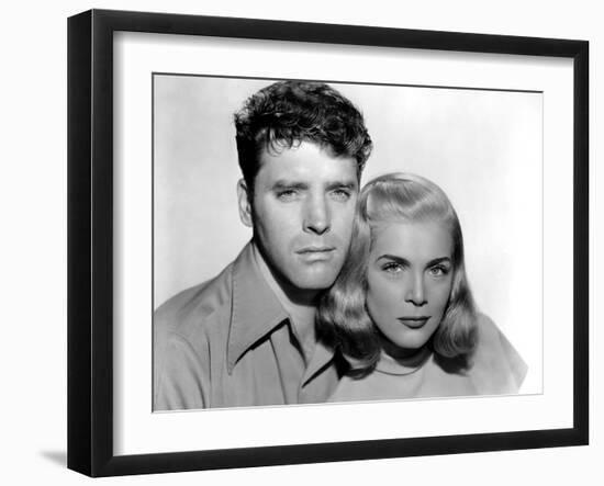 La furie du desert (Desert Fury) by Lewis Allen with Lizabeth Scott and Burt Lancaster, 1947 (b/w p-null-Framed Photo