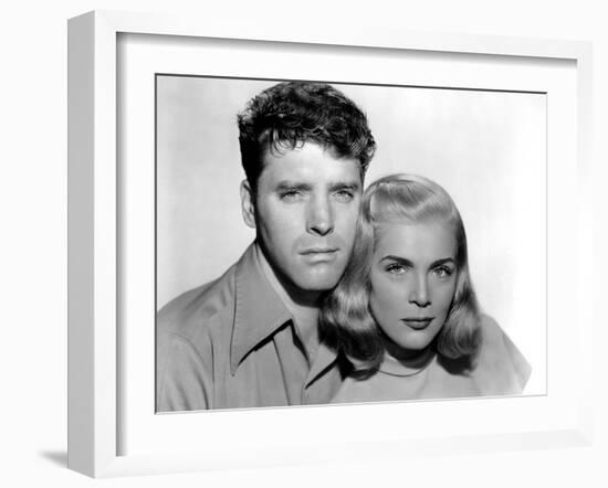 La furie du desert (Desert Fury) by Lewis Allen with Lizabeth Scott and Burt Lancaster, 1947 (b/w p-null-Framed Photo