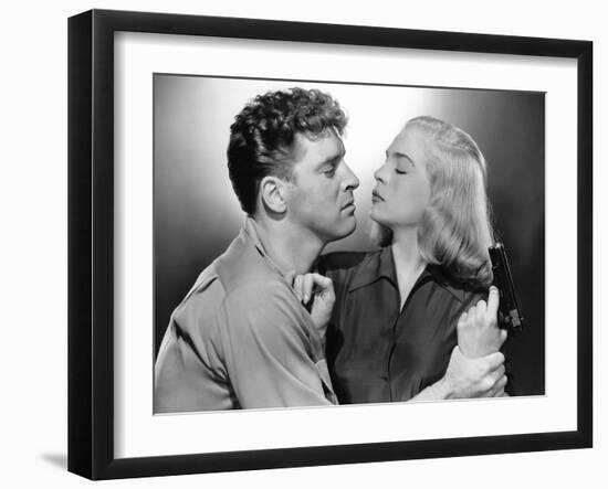 La furie du desert (Desert Fury) by Lewis Allen with Lizabeth Scott and Burt Lancaster, 1947 (b/w p-null-Framed Photo