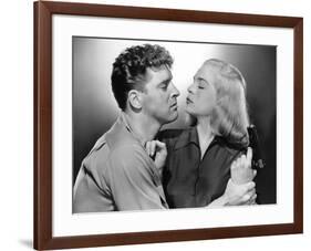 La furie du desert (Desert Fury) by Lewis Allen with Lizabeth Scott and Burt Lancaster, 1947 (b/w p-null-Framed Photo