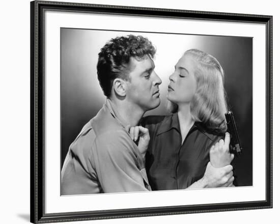 La furie du desert (Desert Fury) by Lewis Allen with Lizabeth Scott and Burt Lancaster, 1947 (b/w p-null-Framed Photo