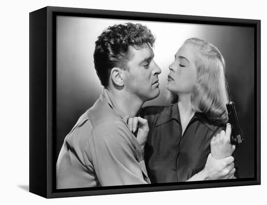 La furie du desert (Desert Fury) by Lewis Allen with Lizabeth Scott and Burt Lancaster, 1947 (b/w p-null-Framed Stretched Canvas