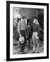 La furie du desert (Desert Fury) by Lewis Allen with Lizabeth Scott and Burt Lancaster, 1947 (b/w p-null-Framed Photo