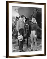 La furie du desert (Desert Fury) by Lewis Allen with Lizabeth Scott and Burt Lancaster, 1947 (b/w p-null-Framed Photo
