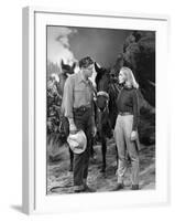 La furie du desert (Desert Fury) by Lewis Allen with Lizabeth Scott and Burt Lancaster, 1947 (b/w p-null-Framed Photo