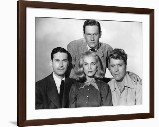 La furie du desert (Desert Fury) by Lewis Allen with Lizabeth Scott John Hodiak and Burt Lancaster,-null-Framed Photo