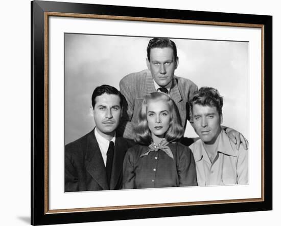 La furie du desert (Desert Fury) by Lewis Allen with Lizabeth Scott John Hodiak and Burt Lancaster,-null-Framed Photo