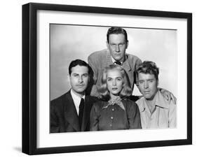 La furie du desert (Desert Fury) by Lewis Allen with Lizabeth Scott John Hodiak and Burt Lancaster,-null-Framed Photo