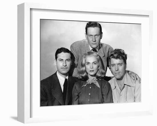 La furie du desert (Desert Fury) by Lewis Allen with Lizabeth Scott John Hodiak and Burt Lancaster,-null-Framed Photo