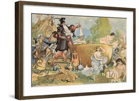 La Fut Dit a Pantagruel Qu'Il Refondoit Les Vieilles', 1902-Albert Robida-Framed Giclee Print